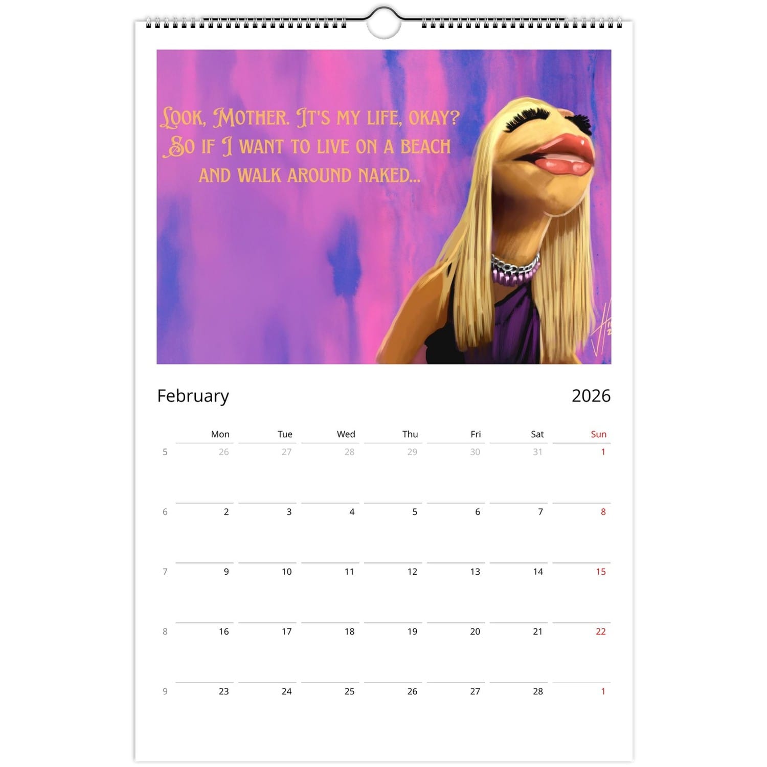 2026 Muppet Calendar